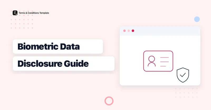 How to Write a Biometric Data Disclosure for Fingerprint or Face ID Login